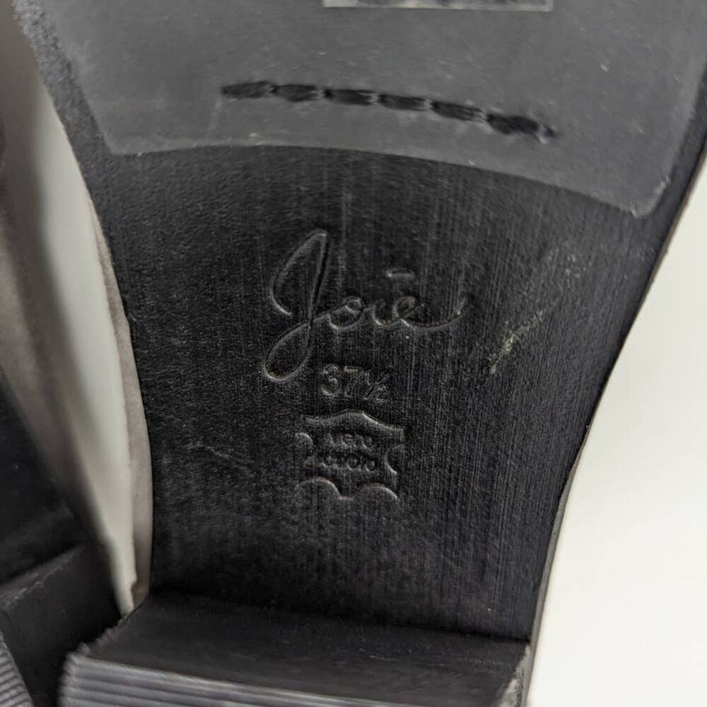 Joie Suede Fringe Ankle Booties Gray Size 37.5 - Picture 6 of 14